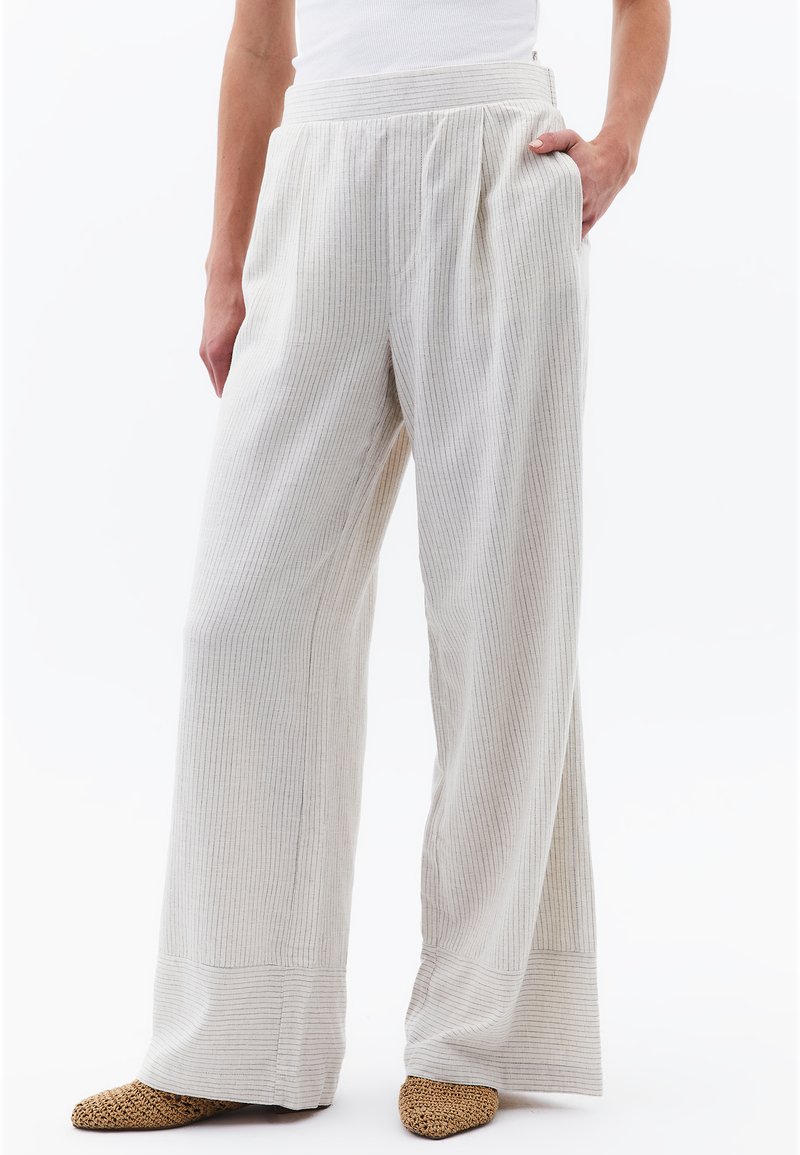 OXXO MIT TENCEL QUALITÄT - Stoffhose - black stripe