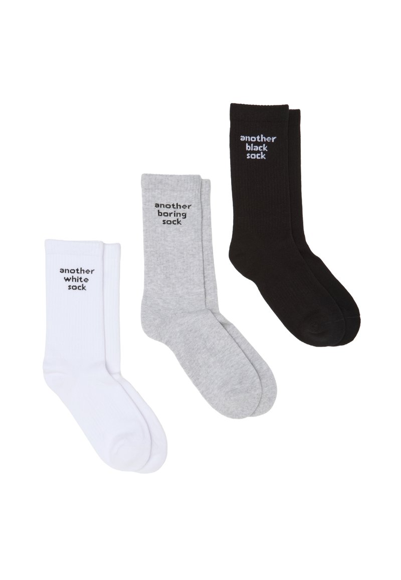 B.ANGEL Calcetines - white grey black