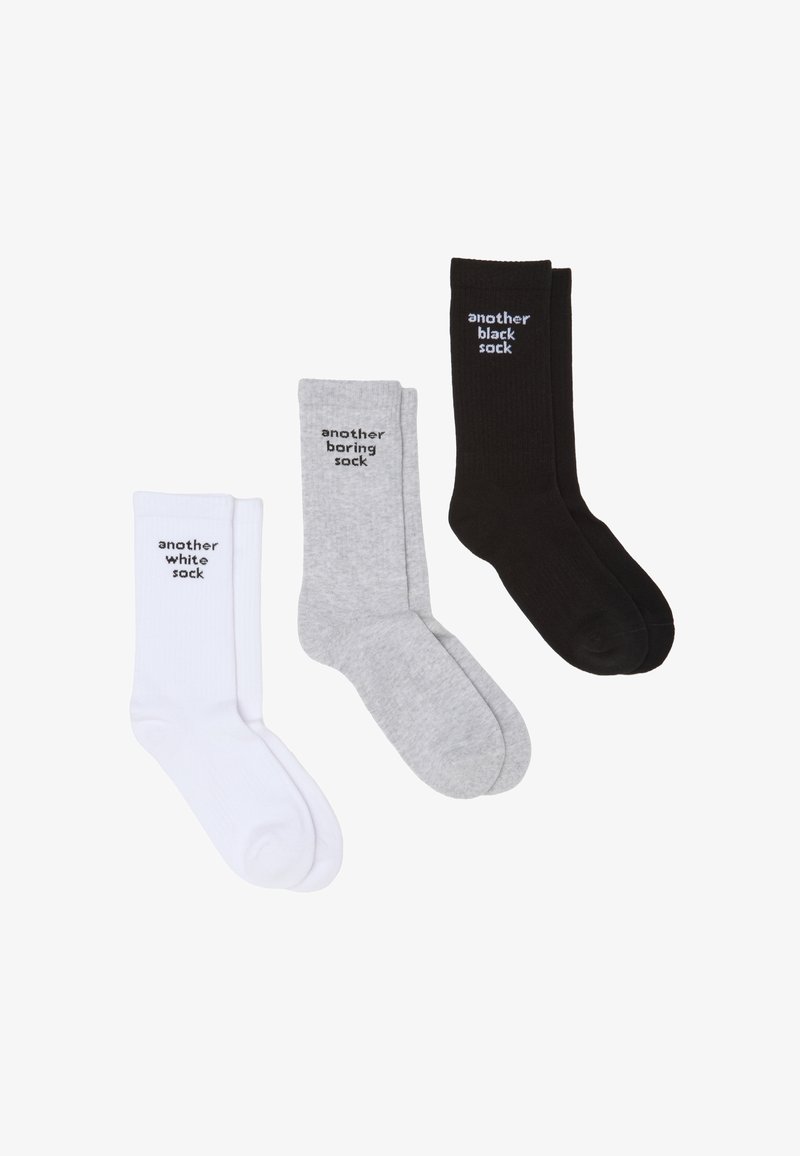 B.ANGEL Calcetines - white grey black