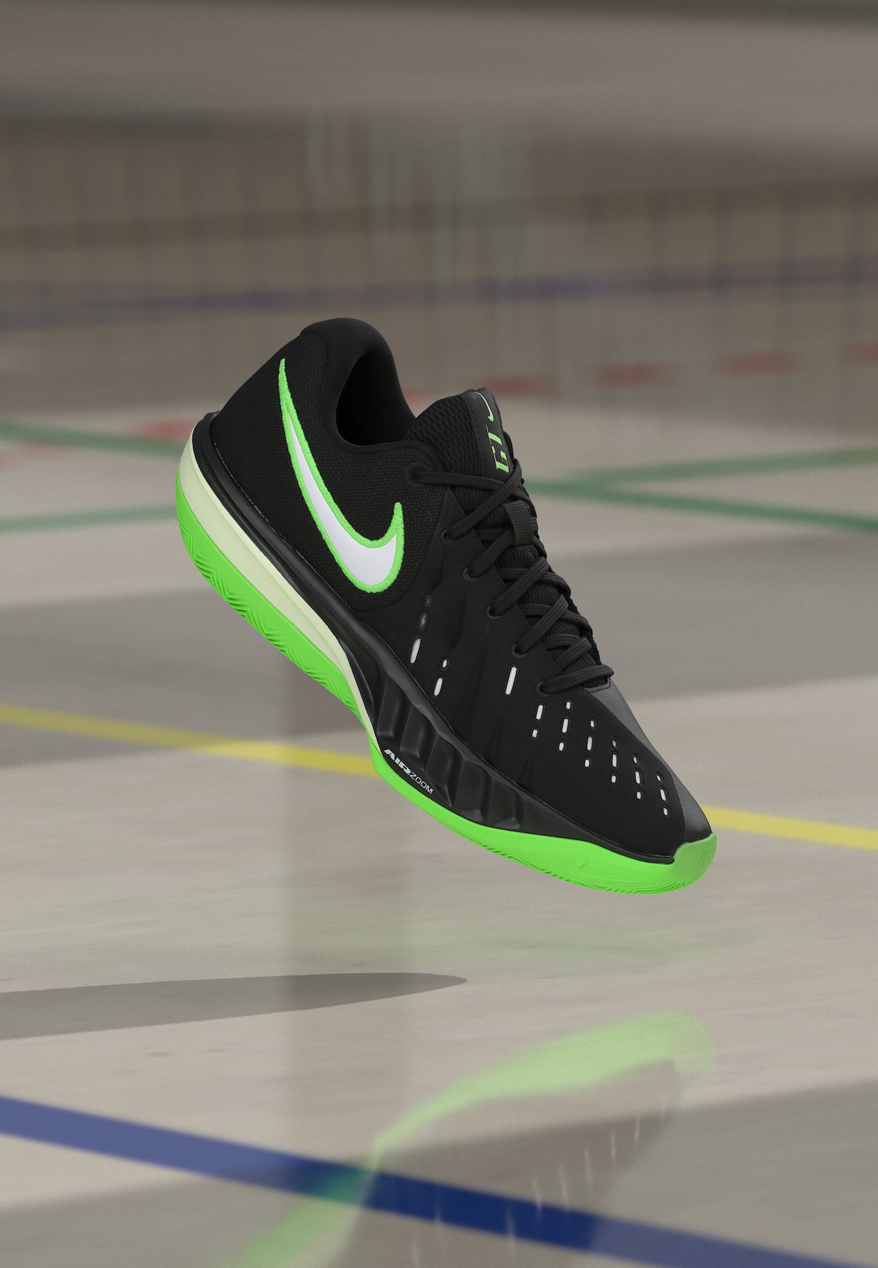 Nike Air Zoom Black with Neon Green Sneakers Nike Vomero Premium Black / Volt - Nov 2025 - HQ2050-001  main image 3