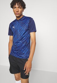 Puma TEAMULTIMATE  - T-shirt print - navy
