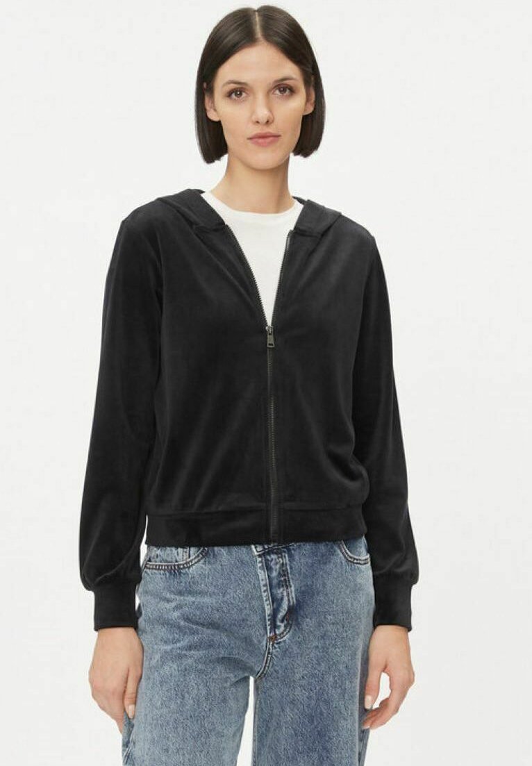 ONLY ONLREBEL ZIP HOOD  - Mikina so zipsom - nero