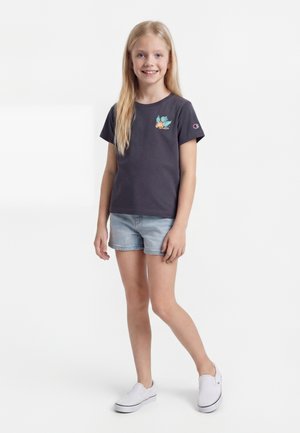 Champion SUMMER CREW NECK - T-shirts med print - dark grey