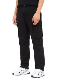 Terranova CARGO - Jeans a sigaretta - nero denim