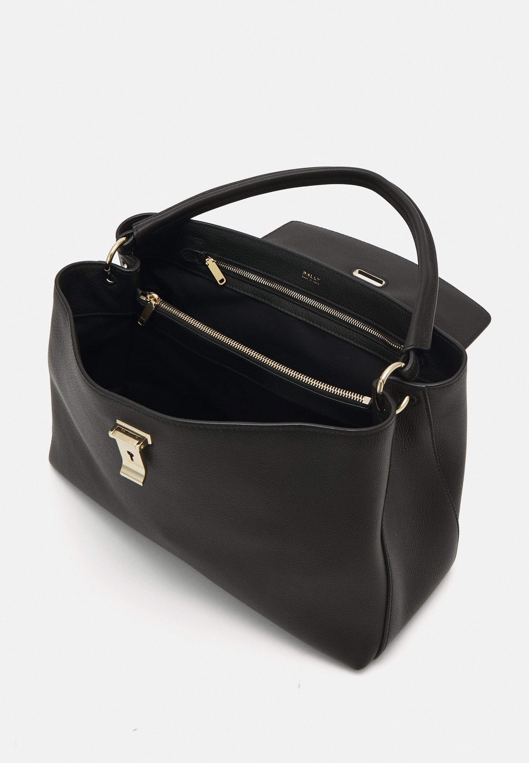 Bally LAYKA TOP HANDLE - Handbag - black/gold-coloured/black