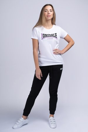 Lonsdale, ACHNAVAST - T-shirt con stampa - white black lilac