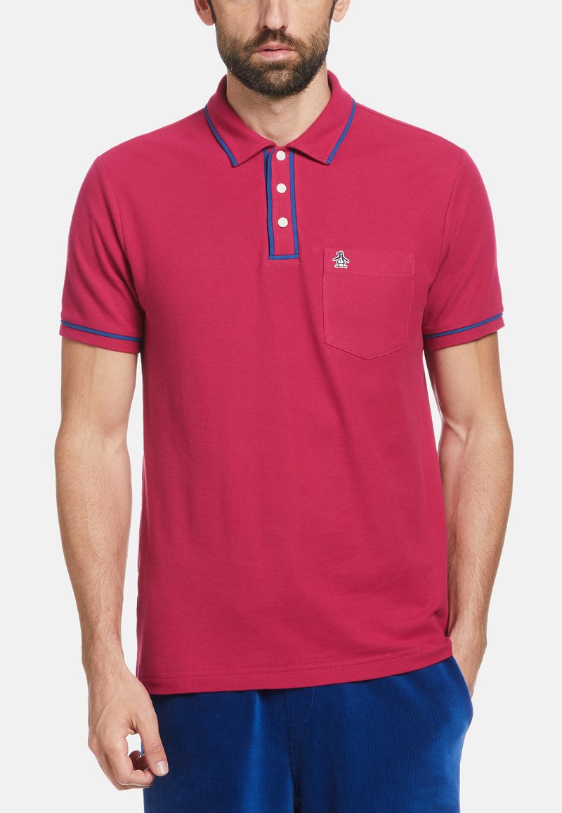 Original Penguin Poloshirt sangria/donkerroze Zalando.nl