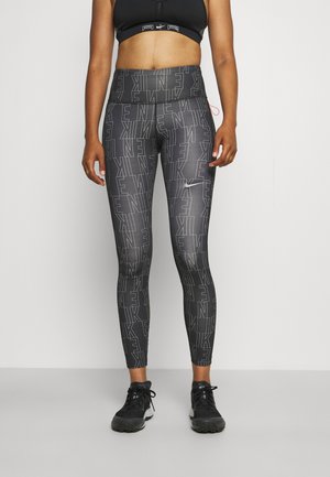 RUN FAST - Medias - black/bright crimson/silver