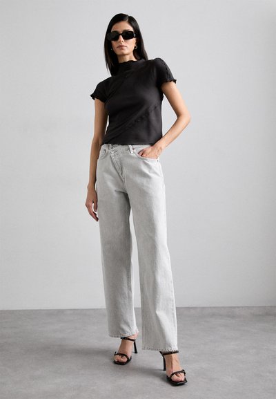 Agolde CRISS CROSS - Džínsy s rovným strihom - marbled medium grey