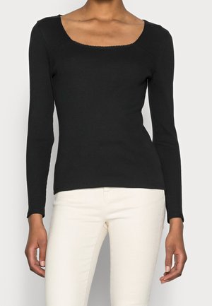 Long sleeved top - black