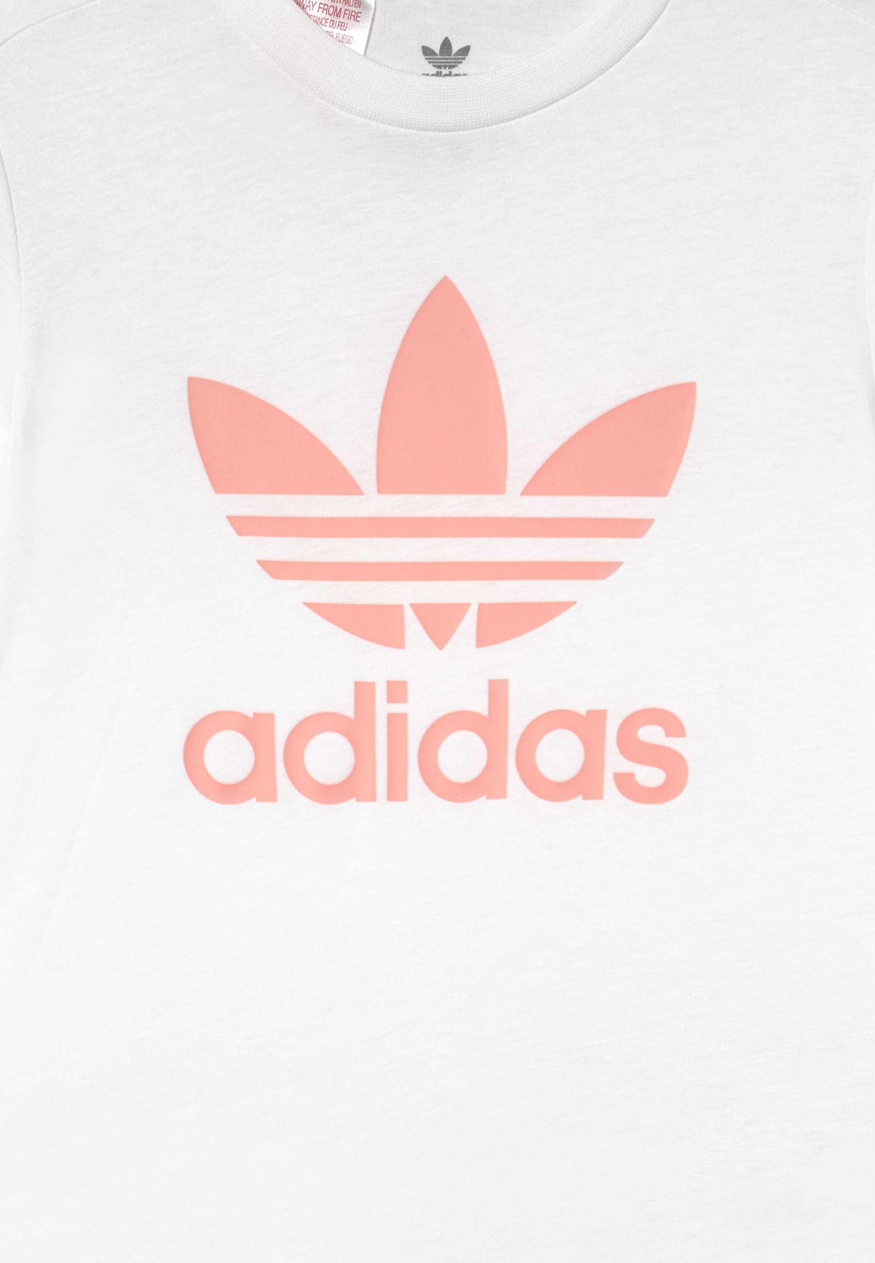 アディダス Tee Set Unisex Print T Shirt White Haze Coral キッズ Waribikikakaku インナー 下着 Padelnostro It