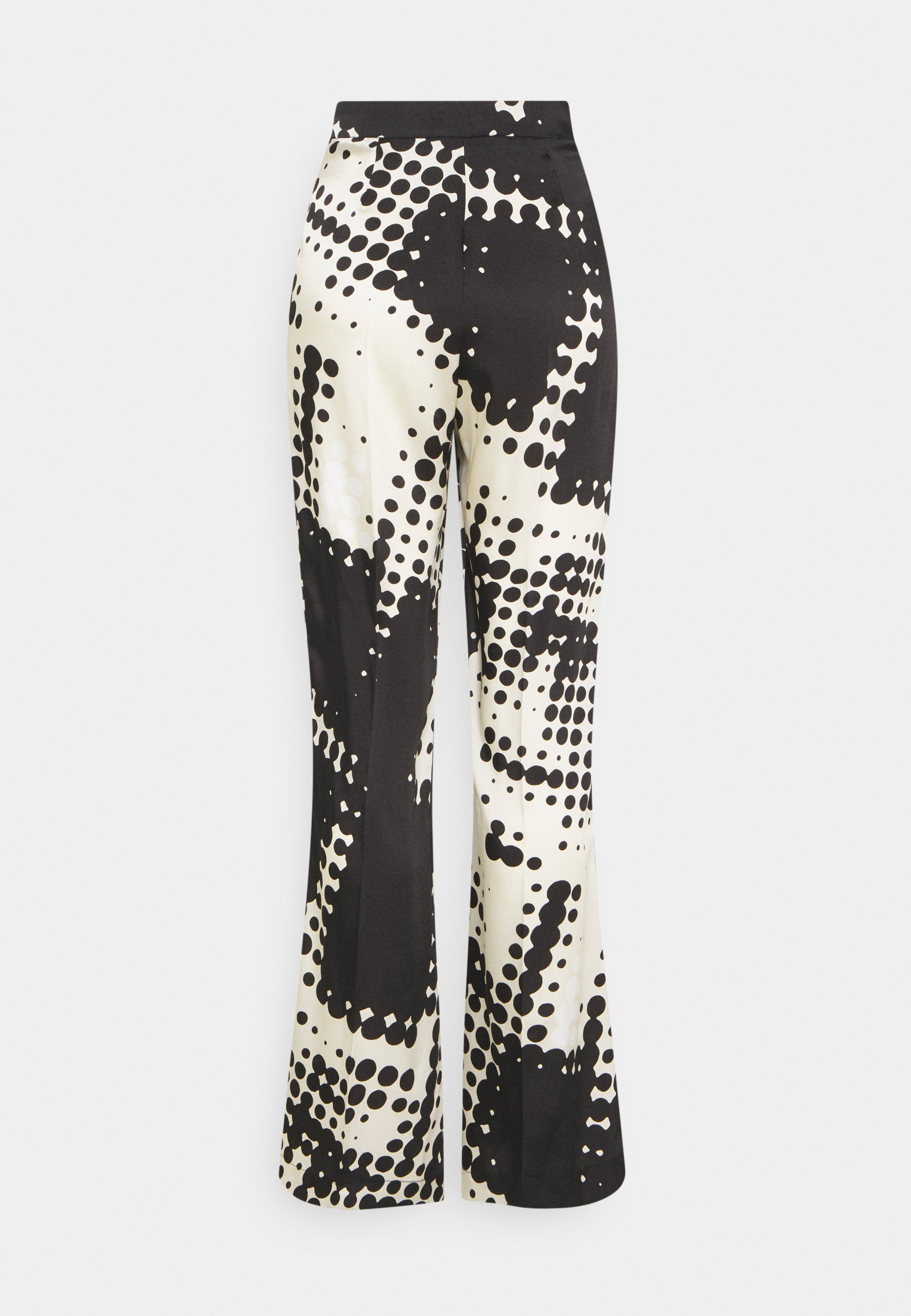 LIU JO PANTALONE PALAZZO - Pantaloni - graphic dots/nero/nero - Zalando.it