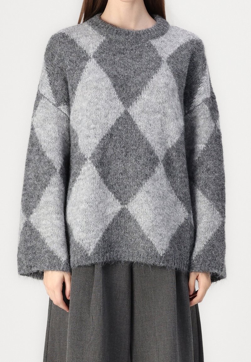 Noisy May Strickpullover - grey