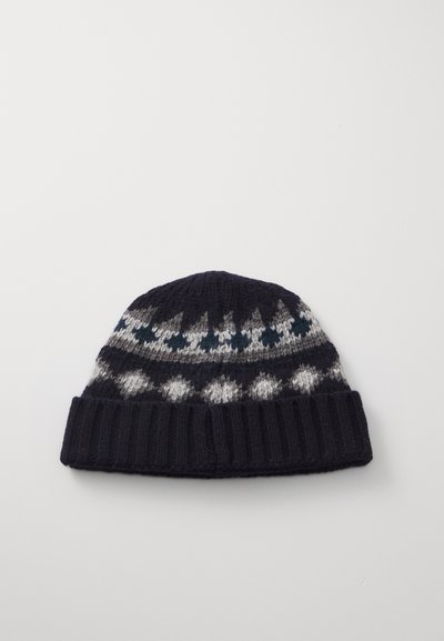 Ron Dorff INTERSIA BEANIES UNISEX - Čepice - navy