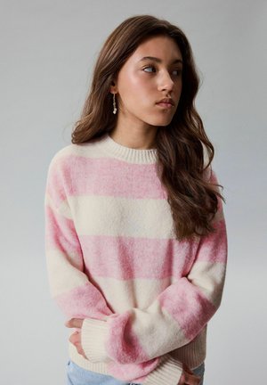 LMTD, KNITTED PULLOVER LONG SLEEVED - Pullover - pink-a-boo