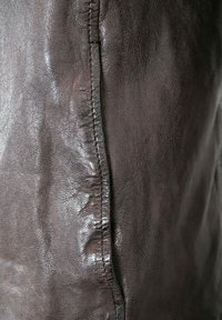 Redpoint OVERSHIRT - Lederjacke - braun