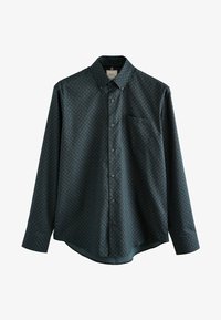 Valitud, navy blue block print