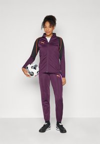 Puma INDIVIDUALBLAZE TRACKSUIT SET - Gornji dio trenirke - midnight plum/glowing red