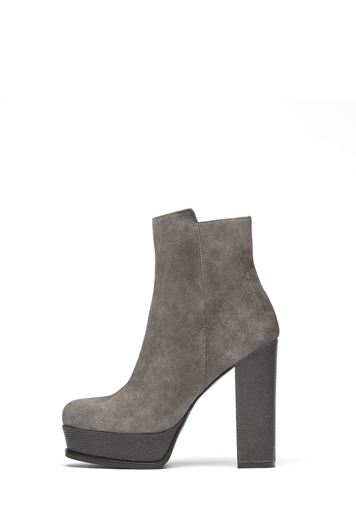TARA Enkellaarsjes met hoge hak taupe TARA Enkellaarsjes met hoge hak taupe