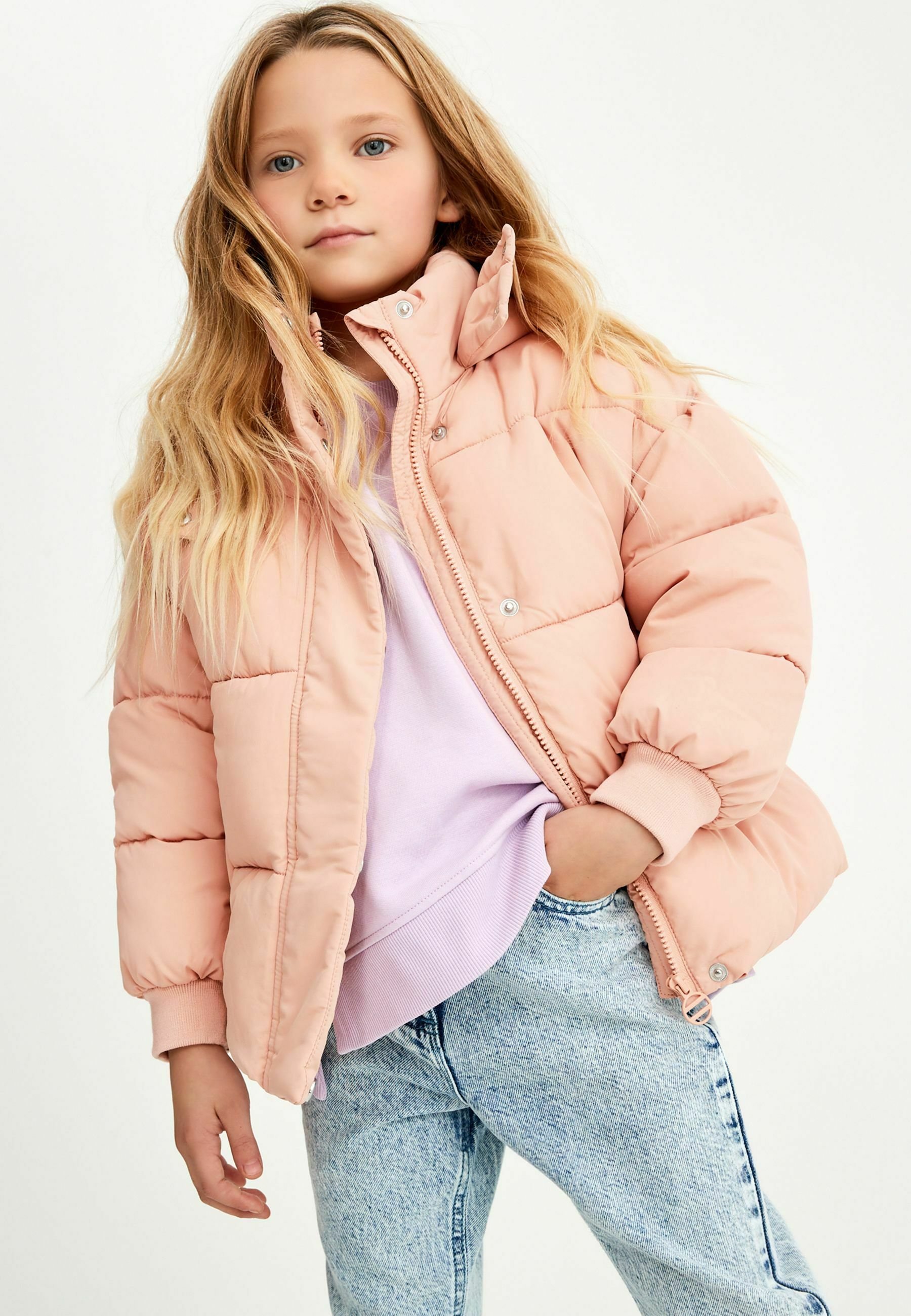 SHORT PADDED - Winter jacket - pink 