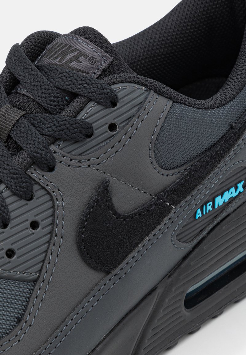 Nike AIR MAX 90 - Zapatillas - dark smoke grey/black/laser blue/gris oscuro - Zalando.es