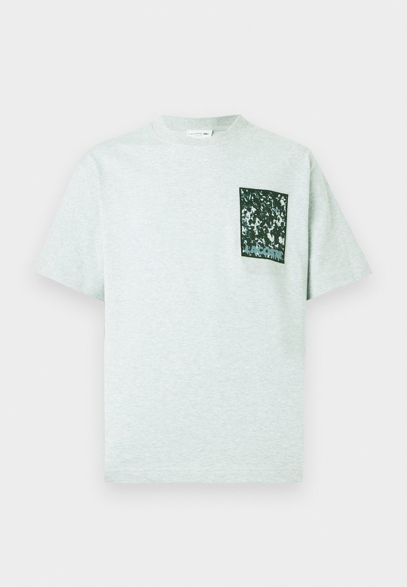 Lacoste T-shirt print lichtgrijs