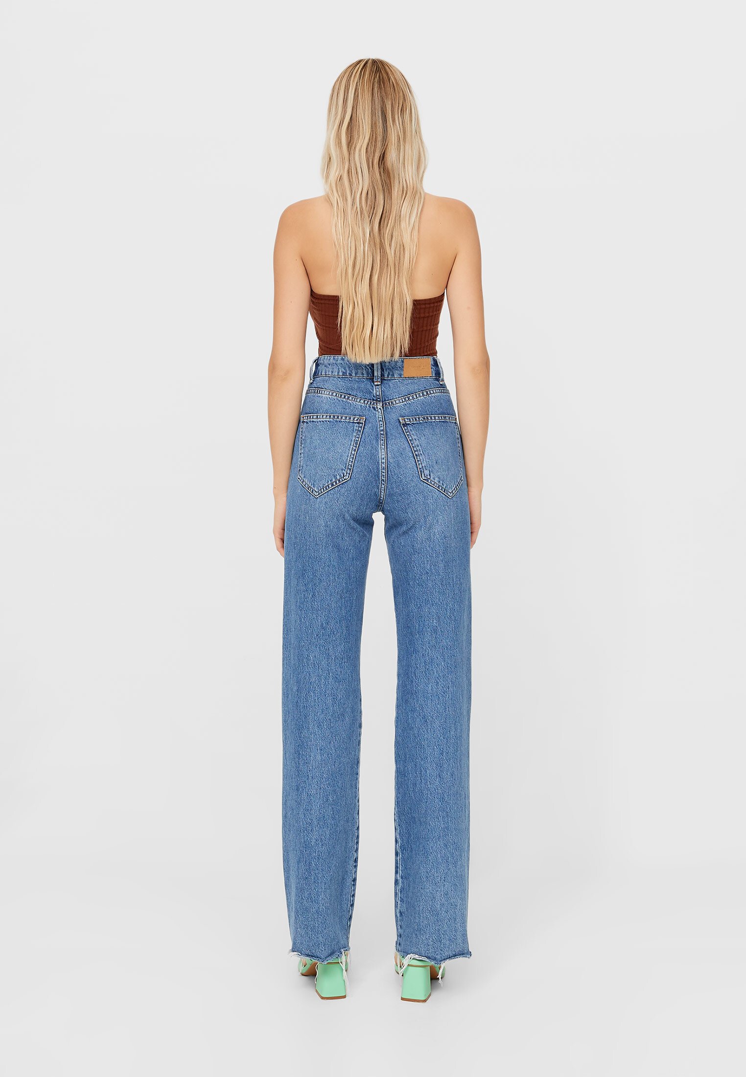 Stradivarius Straight leg jeans - blue denim - Zalando.de