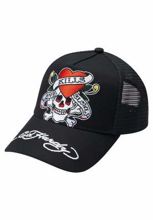 LOVE-SLOWLY TWILL FRONT - Keps - black