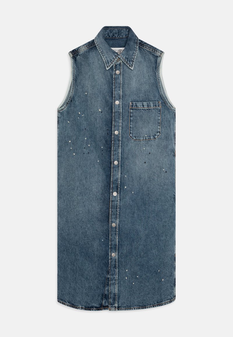 MM6 Maison Margiela Jeansjurken blauw denim/bluedenim