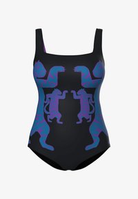 Costume da bagno con effetto juta, coppe morbide e nodi decorativi Costume da bagno con effetto juta, coppe morbide e nodi decorativi