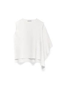 ARMHOLE SLEEVE  WITH SIDE GODET  - Débardeur - ecru