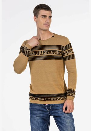 Strickpullover - camel
