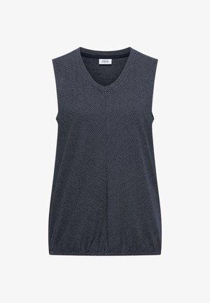 Cecil, TOP WITH V-NECK AND STRIPES - Top - universal blue
