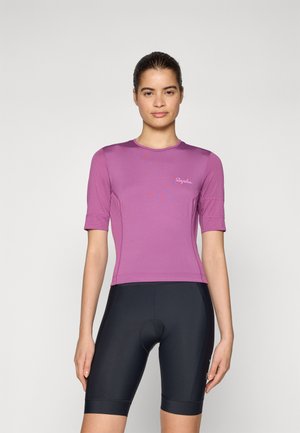 WOMENS CROPPED CARGO TOP - Dviratininko marškinėliai - amethyst/rosebud