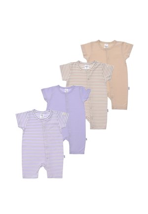 4 PACK  - Sleep suit - beige lila