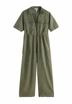 TALL FIT - SHORT SLEEVE UTILITY WIDE LEG  - Jumpsuit - khaki green