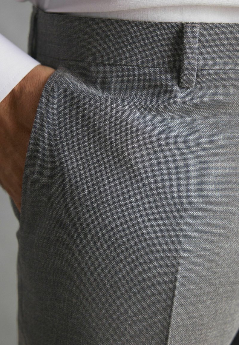 Next SLIM FIT SIGNATURE ITALIAN TEXTURED - Pantalon - grey
