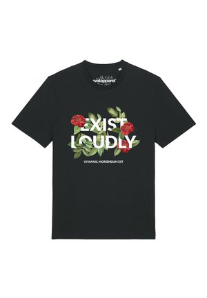 EXIST LOUDLY - T-shirt imprimé - black