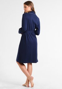 Lauren Ralph Lauren QUILTED COLLAR ROBE - Accappatoio - windsor navy