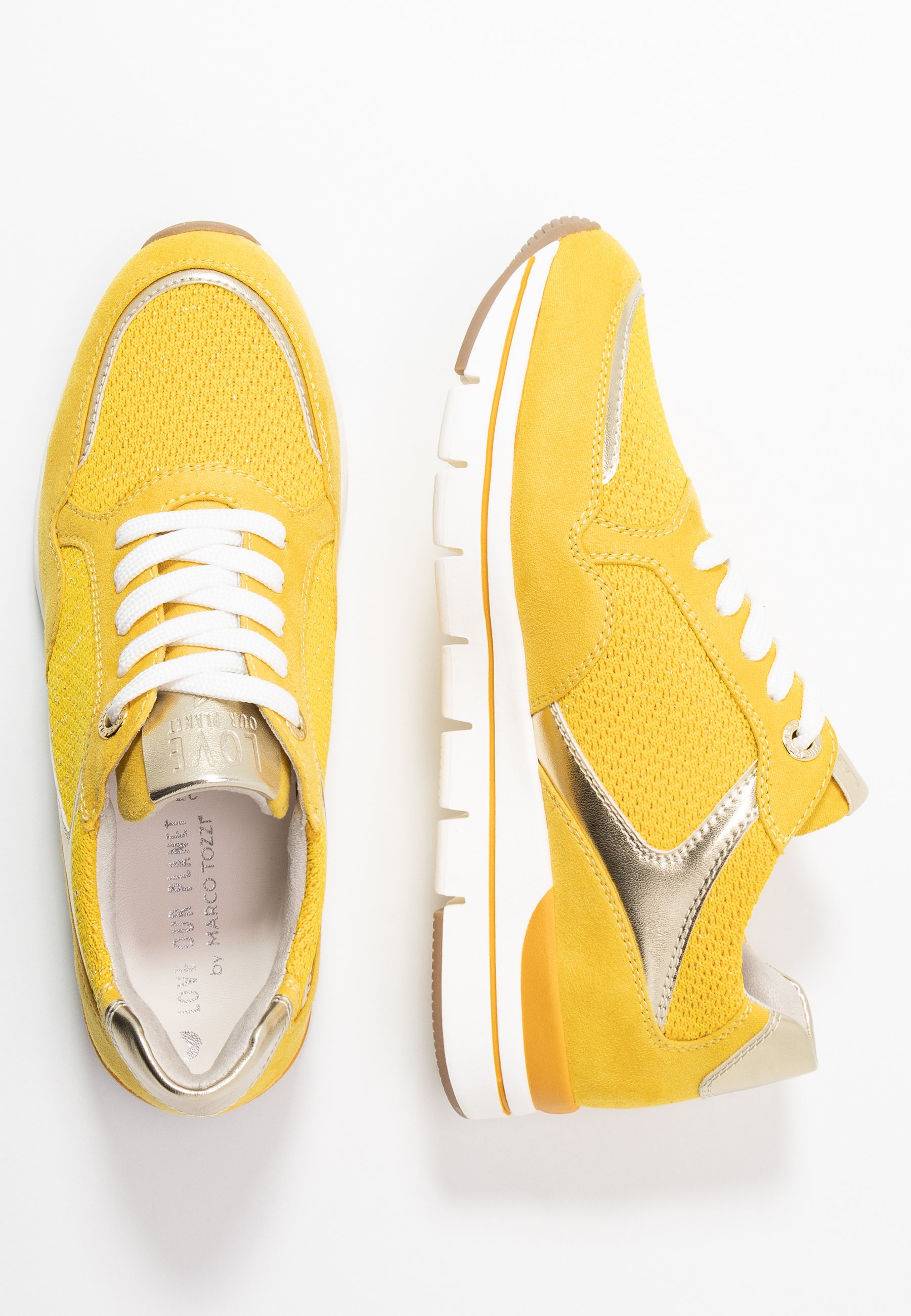 LOVE OUR PLANET by MARCO TOZZI Joggesko yellow Zalando.no LOVE OUR PLANET by MARCO TOZZI Joggesko yellow Zalando.no