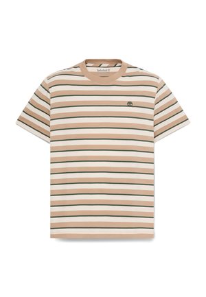 Timberland, STRIPE SHORT SLEEVES TEE. - T-Shirt print - medium beige