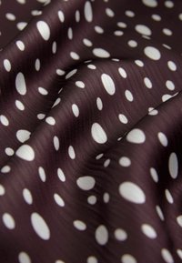 Next FIT - CRINKLE POLKA DOT WIDE - Tygbyxor - burgundy red ecru cream