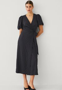 Ellos Collection MIT PUFFÄRMELN - Jurk - schwarz