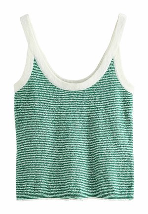 Next, Top - green white stripe