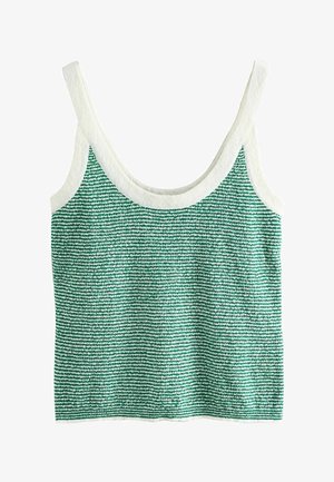 Next, Top - green white stripe