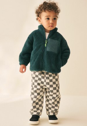 Next, REGULAR FIT - ZIP THRU FLEECE - Flísová bunda - teal green