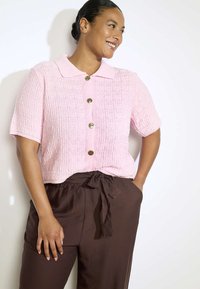 LolaLiza WITH BUTTONS - Adīta jaka - lt pink