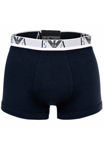 Zwarte katoenen boxershorts met een witte elastische tailleband met logo. Gladde textuur en op de lichaamsvorm aansluitend ontwerp voor comfort.