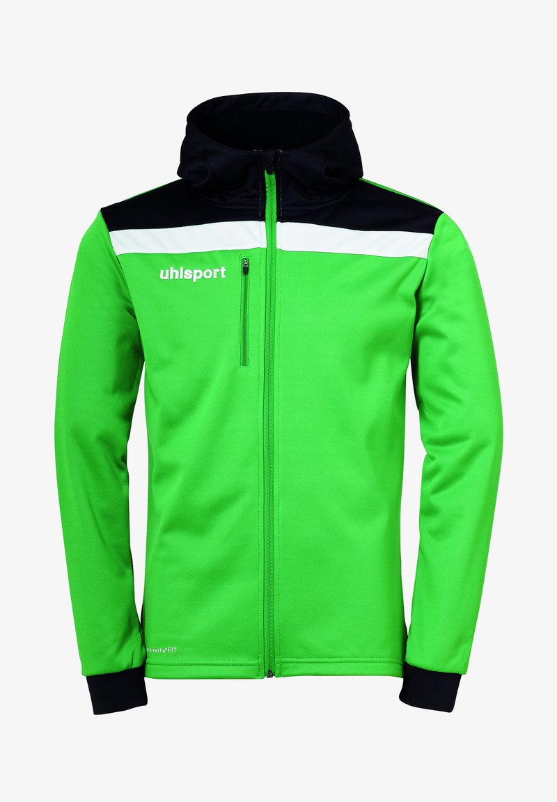 uhlsport Felpa con zip - grün/schwarz/weiß