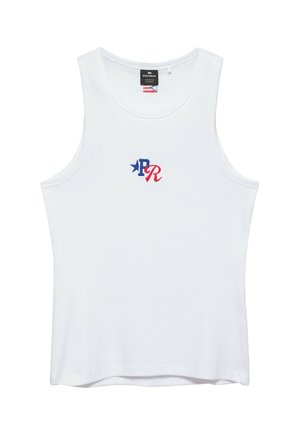PULL&BEAR, PUERTO RICO GRAPHIC STRAPPY - TOP - Débardeur - white